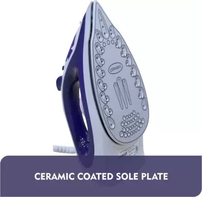 Inalsa Panache 1400 W Steam Iron  (White, Royal Blue) Inalsa Panache 1400 W Steam Iron  (White, Royal Blue)